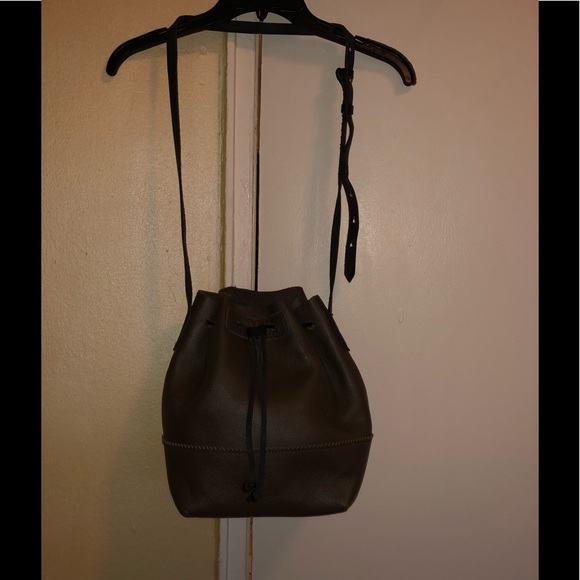 J crew drawstring leather bag - Picture 4 of 6